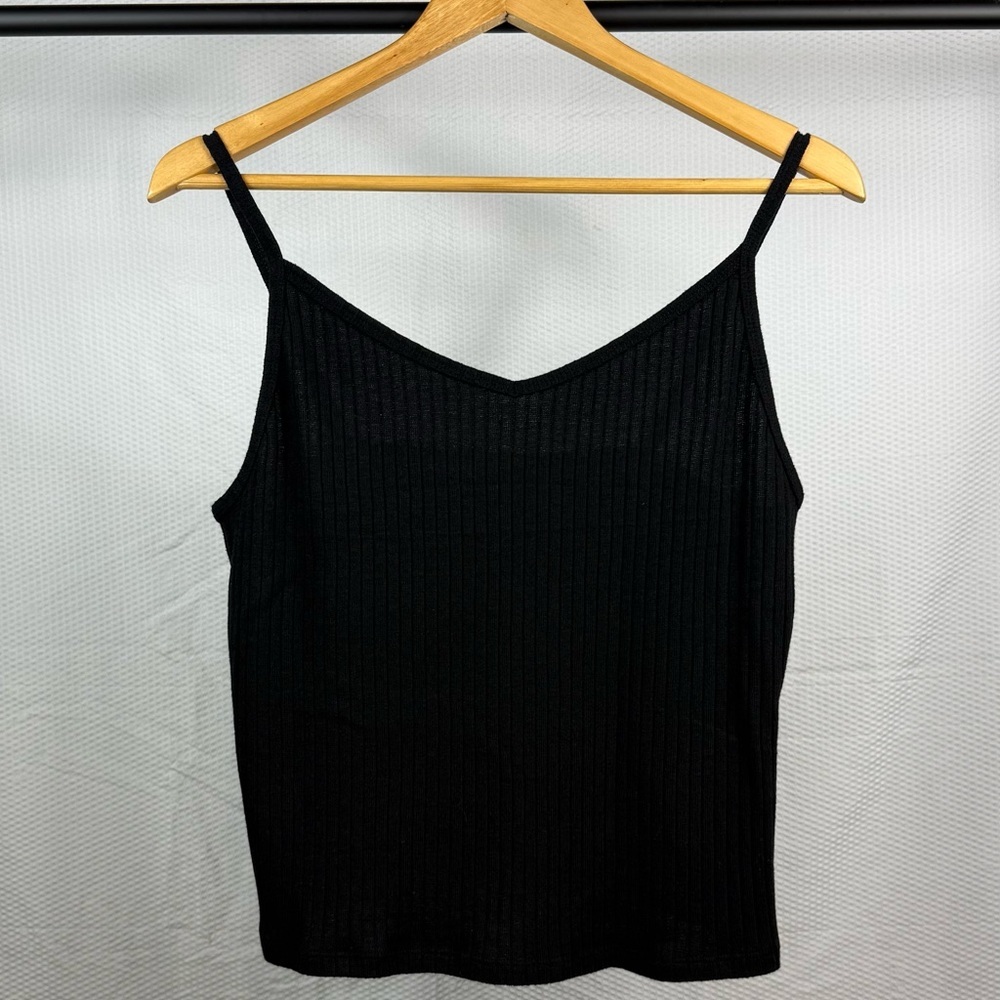 Old Navy Black Ribbed Sleeveless Camisole size XL